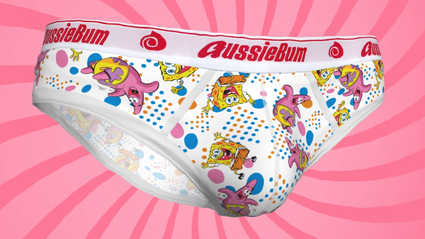 Aussiebum Calzoncillos Nickelodeon Sponge Bob Esponja Squarepants Edición Limitada