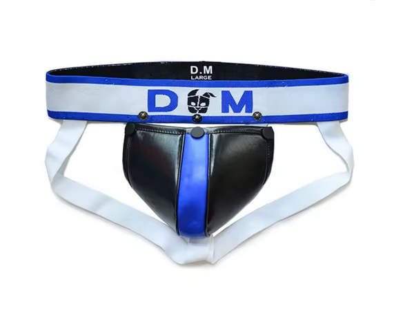 Suspensorio DM Nasty Piggy Jockstrap estilo Bondage Play S&M Piel Sintética