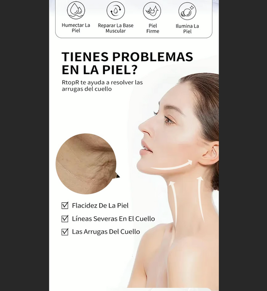 Crema Re-Afirmante para cuello y papada rejuvenecedora elimina arrugas