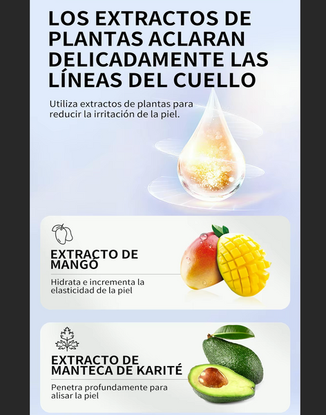 Crema Re-Afirmante para cuello y papada rejuvenecedora elimina arrugas