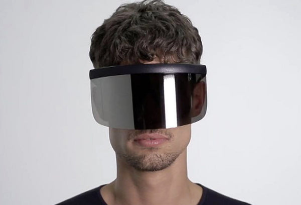 Gafas de Sol Shield Lentes Oversized Mask Cool Vanguardista Diseñador Daft Punk