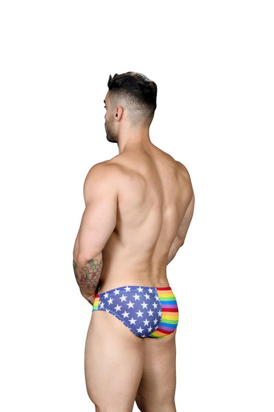 Andrew Christian Star Pride Bikini Estrellas Barras Orgullo Marcha Gay LGBT