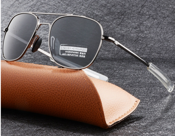 Lentes Polarizados tipo Air Force Randolph Pilot Aviador Cuadrados 55mm Engineering