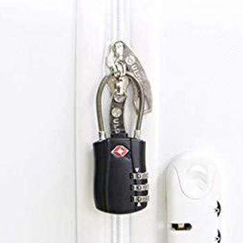 Candado de Cable aprobado por la TSA de Combinación 3 Dígitos para maleta