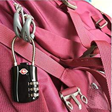 Candado de Cable aprobado por la TSA de Combinación 3 Dígitos para maleta