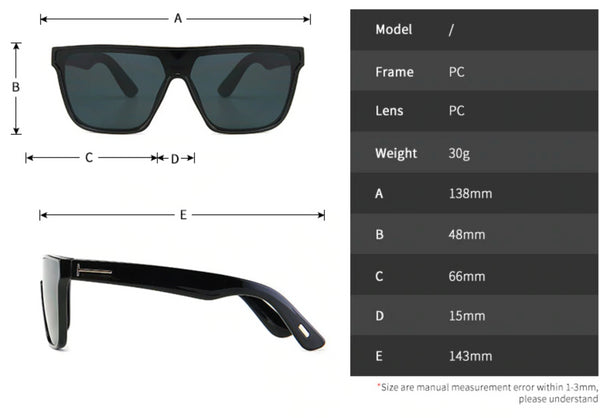Gafas Tom Armazón Acetato modelo Whyat Lentes Policarbonato tipo Ford