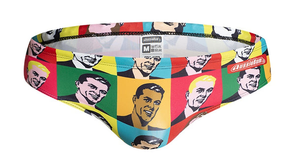 Aussiebum Traje de Baño Pop Art estilo Retro Vintage años 60