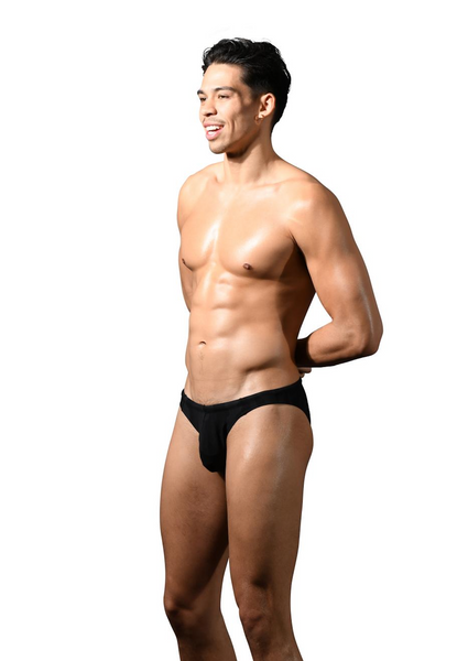 Traje de Baño Andrew Christian Swim Super Sexy Bajo de Cadera en Camuflaje Negro con Almost Naked
