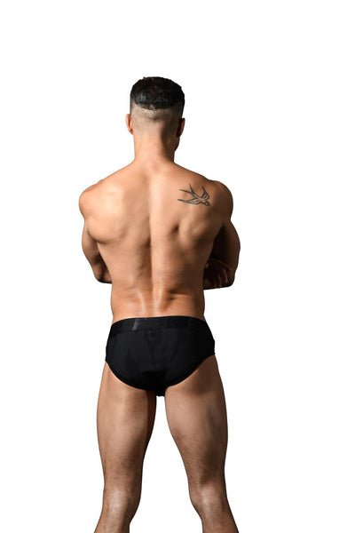 Calzoncillo Andrew Christian FUKR Camuflaje Negro con sexy cierre cremallera