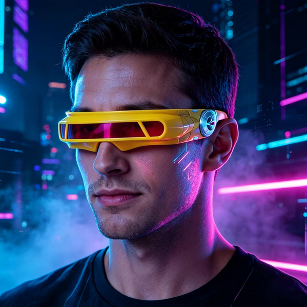 Gafas estilo X-Men Cyclops Láser Rave DJ EMF Punk Concierto Retro 100% Protección UV400 Espejo Cosplay Calidad Excelente