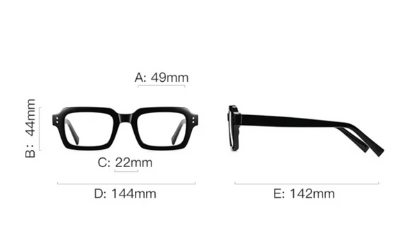 Armazón Óptico Graduable modelo Eisenberg Intelectual Acetato Japonés Lentes Anti Luz Azul Fatiga Ocular o Fotocromático Cambiante a Luz