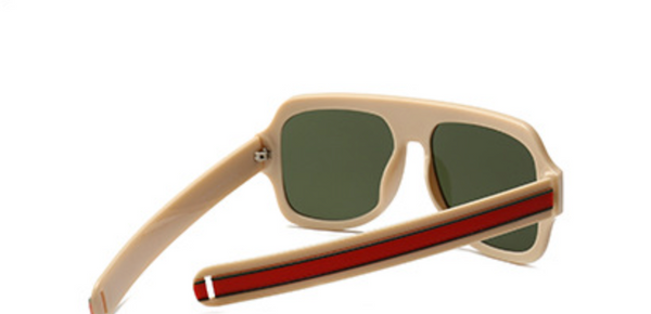 Gafas de Acetato Aviador estilo marca Italiana con Franjas de Signature GCC