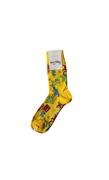 3 Pack Calcetines Happy Socks Keith Haring Navidad Bolitas Edición Limitada