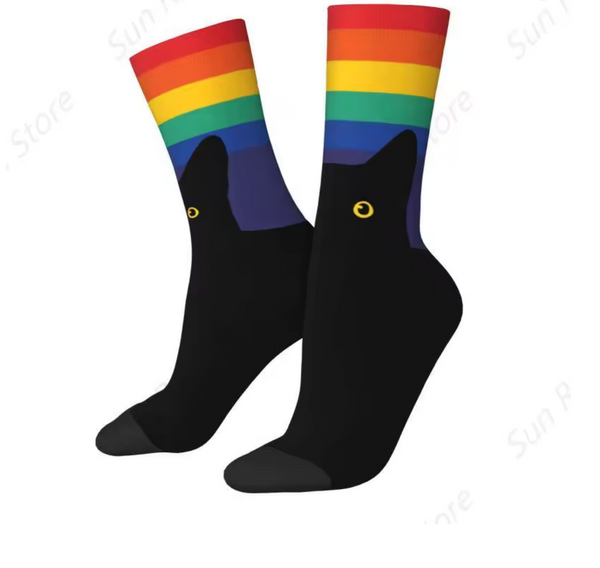 Calcetines Calcetas Tubo Orgullo Gay Pride Arcoiris Rainbow LGBT Unisex sin Género Ungendered