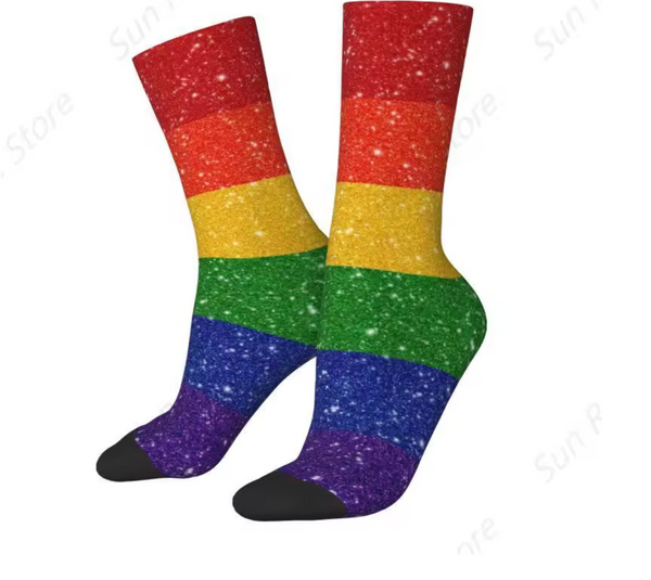 Calcetines Calcetas Tubo Orgullo Gay Pride Arcoiris Rainbow LGBT Unisex sin Género Ungendered