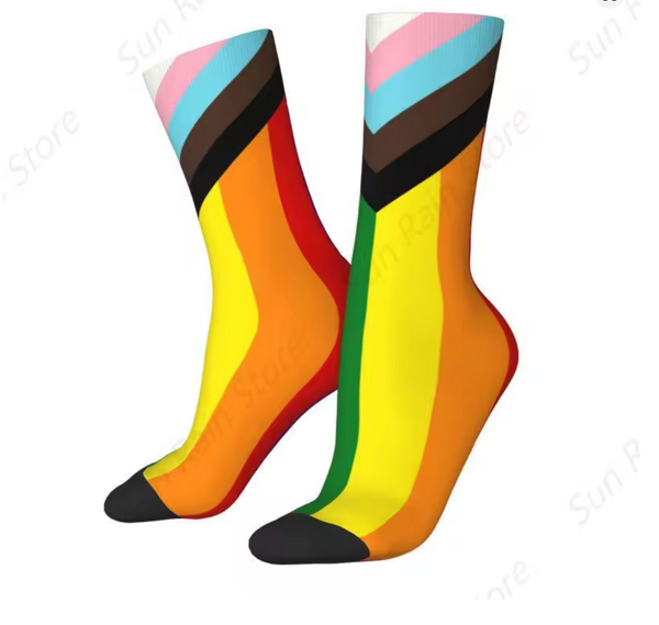 Calcetines Calcetas Tubo Orgullo Gay Pride Arcoiris Rainbow LGBT Unisex sin Género Ungendered