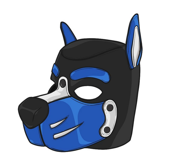 Máscara de Neopreno Puppy Play Sexy Cachorro Perro Cosplay Party Fun Diversión Role Play