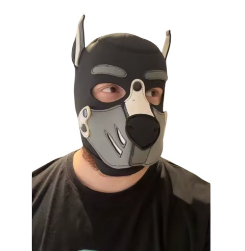 Máscara de Neopreno Puppy Play Sexy Cachorro Perro Cosplay Party Fun Diversión Role Play