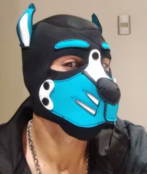 Máscara de Neopreno Puppy Play Sexy Cachorro Perro Cosplay Party Fun Diversión Role Play