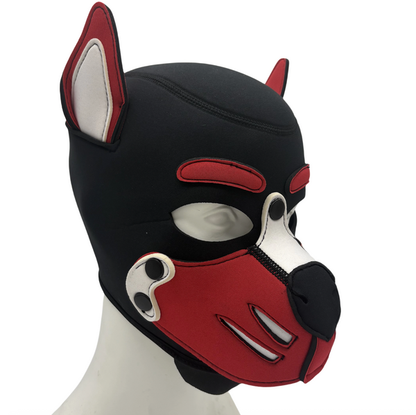 Máscara de Neopreno Puppy Play Sexy Cachorro Perro Cosplay Party Fun Diversión Role Play