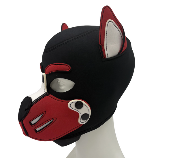 Máscara de Neopreno Puppy Play Sexy Cachorro Perro Cosplay Party Fun Diversión Role Play