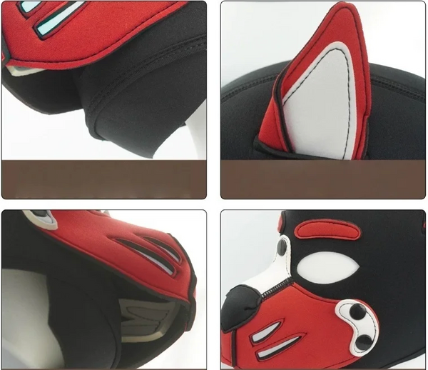 Máscara de Neopreno Puppy Play Sexy Cachorro Perro Cosplay Party Fun Diversión Role Play