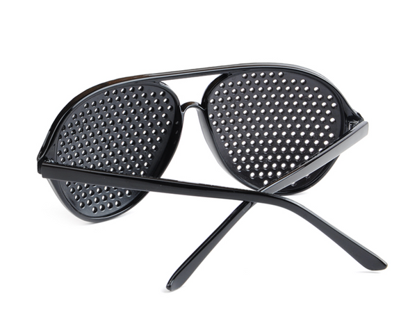 Gafas estenopeicas Gafas Black Hole Gafas de malla con patillas plegables  para entrenar los ojos y relajarse Zhivalor LKX-0633