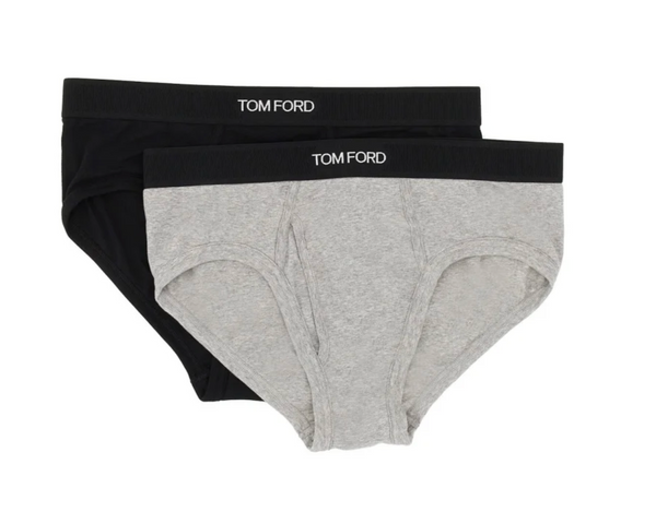 TOM FORD 2 PACK Calzoncillos de Algodón y Elastano Trusa Briefs para Hombre