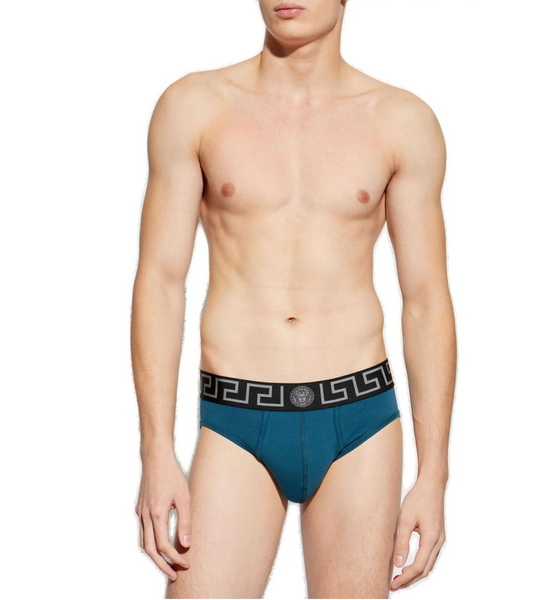 Calzoncillo VERSACE con Icónico Resorte de Medusa y Greca