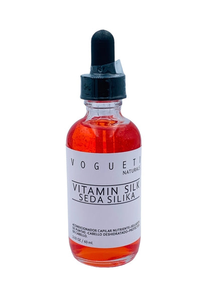 Acondicionador Capilar en Seco VITAMIN SILK Sellador de Puntas Nutriente Vitamínico by VOGUETI NATURALS