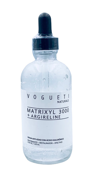 VOGUETI Naturals Matryxil 3000 Argireline Hyaluronic Acid Potente Alternativa al Botox Suero 100% Natural Anti-arrugas Anti-edad