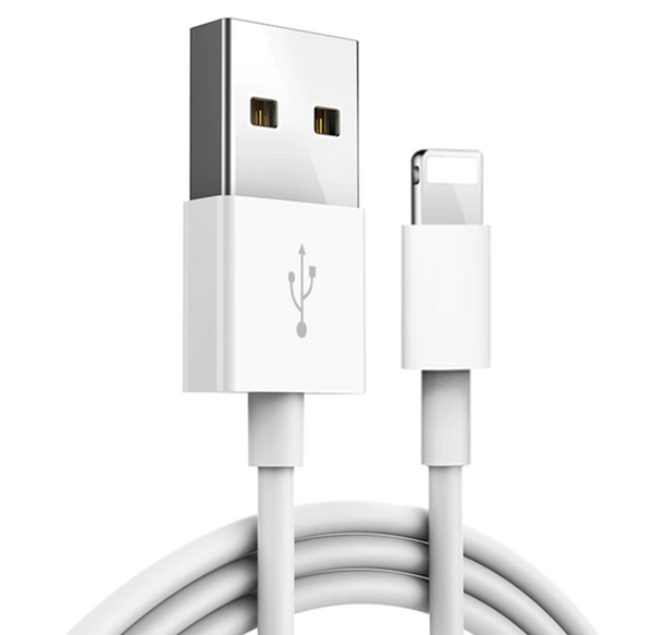 Cable Cargador 1 y 2 Metros iPhone Lightning USB 8 X XS 12 Plus