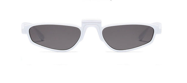 Gafas fashion estilo Andy modelo Ojala diseñador Wolf armazón blanco lentes negros