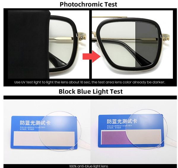Lentes Blue Light Blocking para Computadora Fotocromáticos Protección Solar UV400