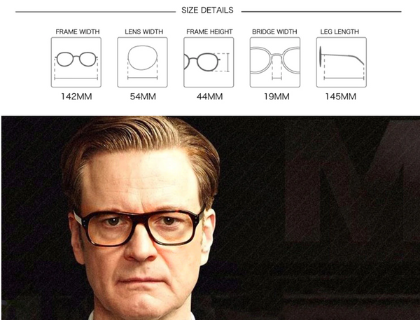 Lentes ópticos estilo Cutler película Kingsman años 60 Colin Firth en línea México