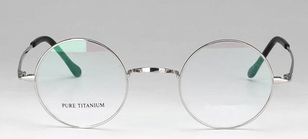 Lentes 100% Armazón Titanio Redondos 44mm John Lennon Harry Potter transparentes Titanium