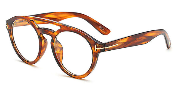 Gafas alta moda estilo CLINT diseñador FORD armazón tortoise lentes transparente Retro Hipster