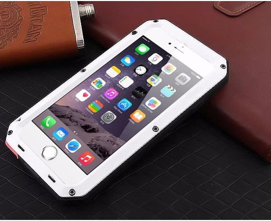 Funda estilo Gorilla para iPhone 5 5s SE de metal militar cristal protector agua uso rudo
