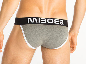 Calzoncillo Bikini Miboer trusa underwear briefs para Caballero en color Gris