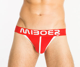 Calzoncillo Bikini Miboer trusa underwear briefs para Caballero en color Rojo