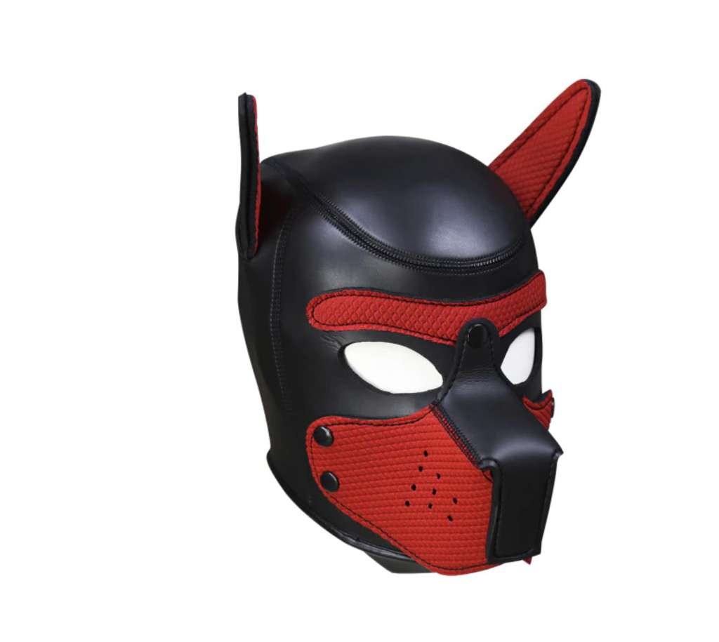 Máscara De Neopreno De Cachorro Con Cuello Desmontable – Cosplay Y Halloween Para Disfraces Divertidos – Talla Única