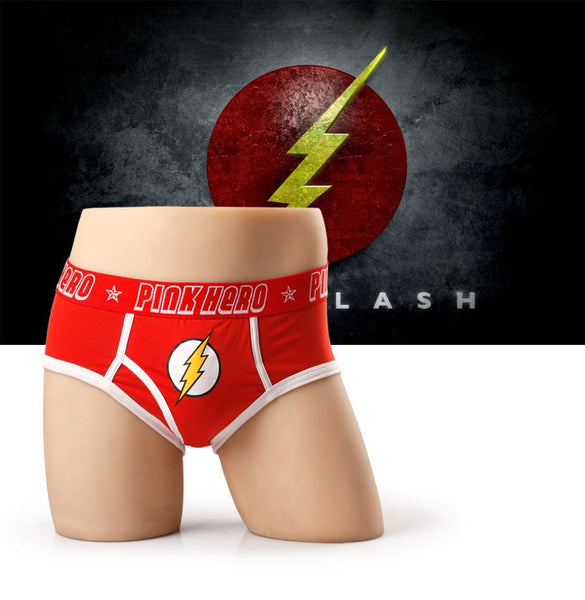 Calzoncillo The FLASH Barry Allen Super héroe para Adulto rojo y blanco superhéroes