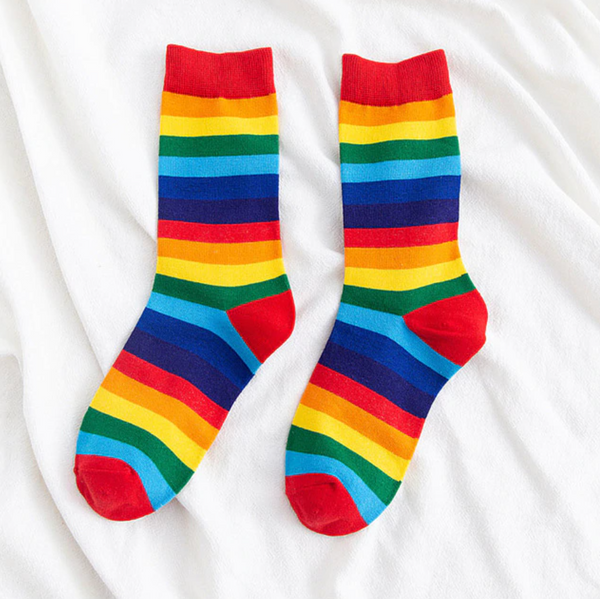Calcetines Calcetas Tubo Orgullo Gay Pride Arcoiris Rainbow LGBT Unisex sin Género Ungendered