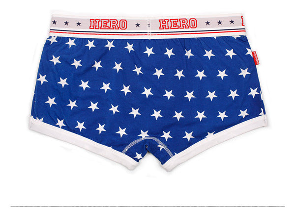 Boxer Brief Pink Hero Stars Estrellas color Azul Indigo PNKH-STRS-BLU