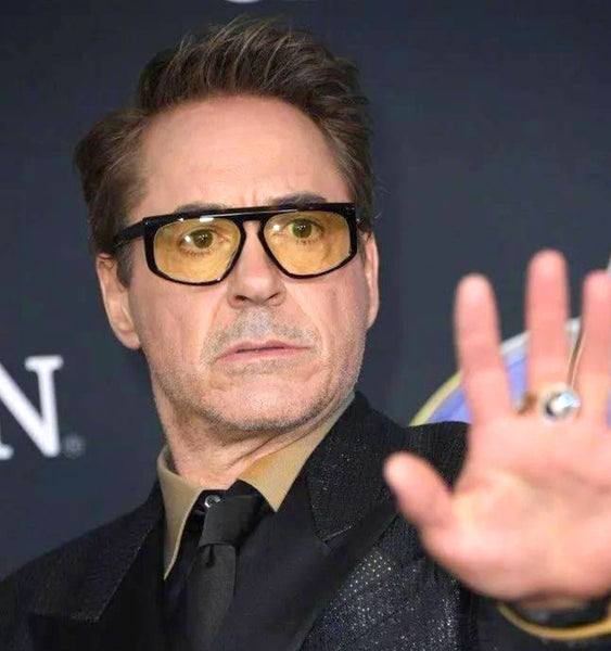 Lentes Robert Downey Jr Iron Man Avengers End Game Acetato Italiano Hand Made