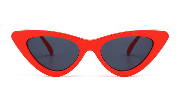 Gafas de Sol Lolita Cat Eye Agogo fashion Vintage Retro Hipster armazón rojo lentes de mica negra