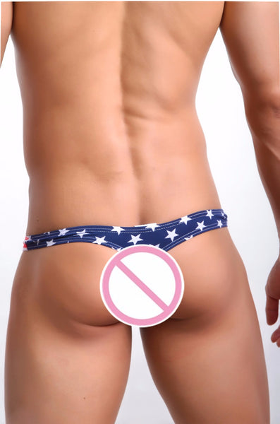 Sexy Tanga de Barras y Estrellas USA Ricardo Milos Star Stripes para Hombre VGT-USA-TNG
