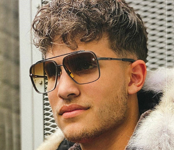 Lentes modelo Mach Six 6 Armazon Metalico Mica Gradiente tipo DITA Italia vogueti