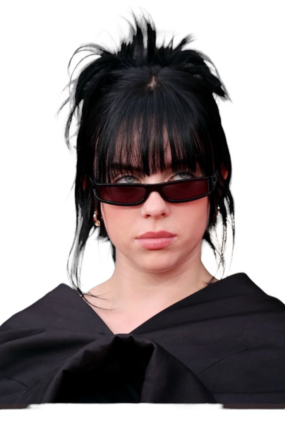 Gafas Retro Billie Eillish Grammys Kendall Jenner Negras Lentes Negros Unisex Mini Goggles UV400