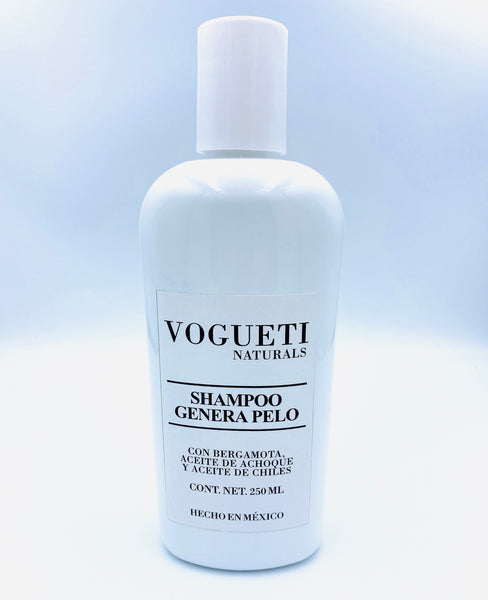 Shampoo de Achoque y Chile VOGUETI NATURALS Re-generador de Pelo Anti-caída Cabello Tratamiento Alopecia México